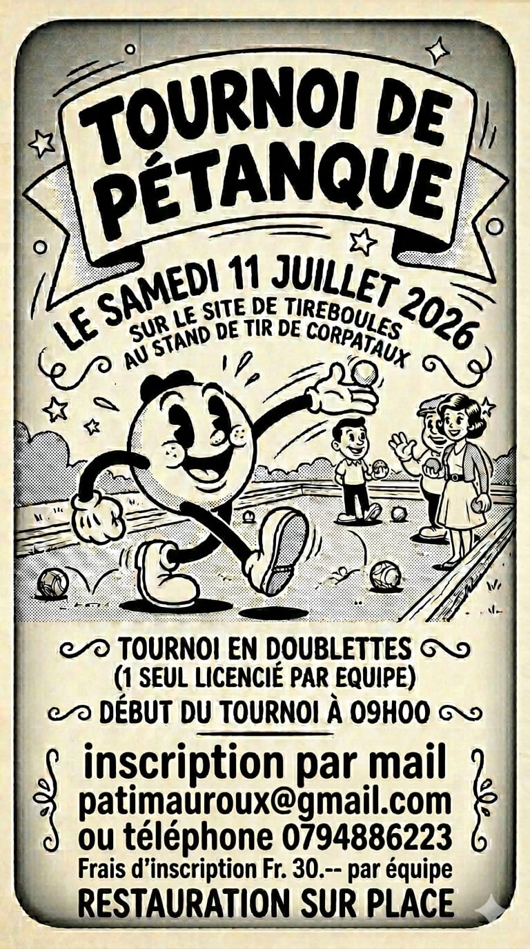 Notre tournoi du 11 juillet 2026